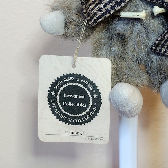 Boyds Bear Chedda Mouse 7" Plush with Tag - Picture 2 of 7